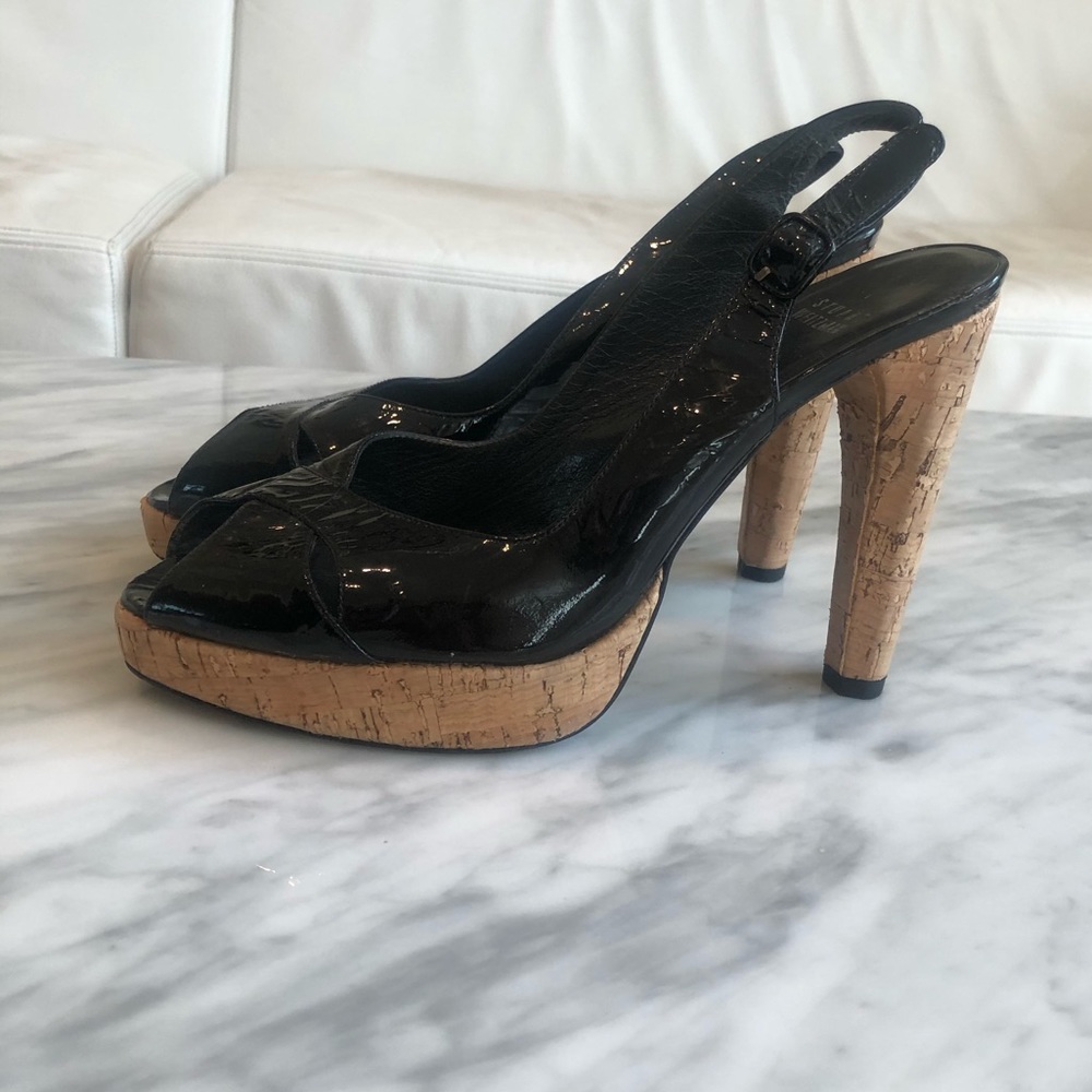 Stuart Weitzman black platform heels